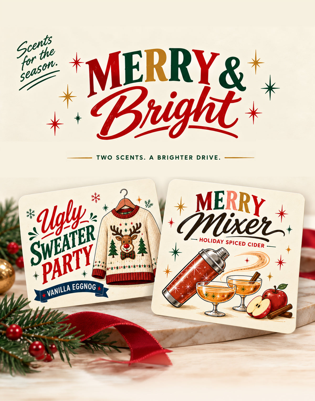 Merry & Bright Car Air Freshener